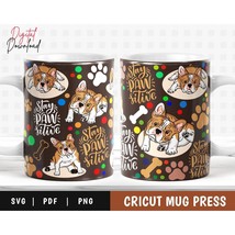 Cricut Mug Press SVG, Template For Infusible Ink Sheet, Bull Dog Mug Press - £3.10 GBP