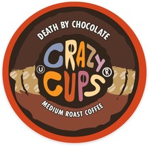 Crazy Cups Death By Chocolate Coffee 22 to 110 Keurig K cups Pick Any Size  - £19.86 GBP+