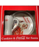Coca Cola 2 Piece Ceramic Mug And Plate Set New - $60.86 CAD