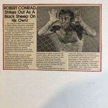 Robert Conrad vintage Half Page Article Strikes Out As A Black Sheep  AR1 - £4.67 GBP