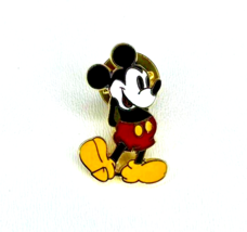 Vtg Walt Disney Productions MICKEY MOUSE Pin Gold Tone Enamel White Shoes  - $7.78