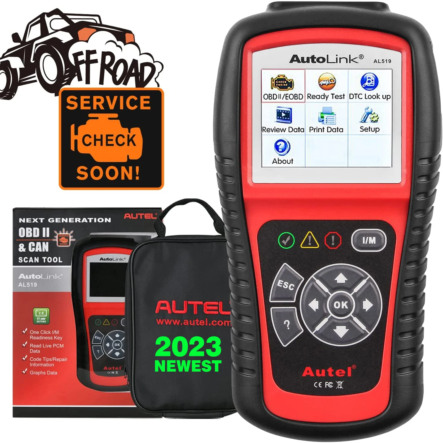 Autel AutoLink AL519 Full OBD2 Scanner All 10 modes OBDII/EOBD Car Diagn... - £117.98 GBP