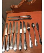 REED &amp; BARTON SELECT TANGLEWOOD 18/10 STAINLESS FLATWARE 13 pcs used  - £17.25 GBP