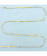 Italian 20 Inch Rope Link Chain Necklace in 14k Yellow Gold - €703,50 EUR