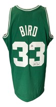 Larry Bird Signed Boston Celtics Green M&amp;N HWC Swingman Jersey Bird+JSA ITP - £309.44 GBP