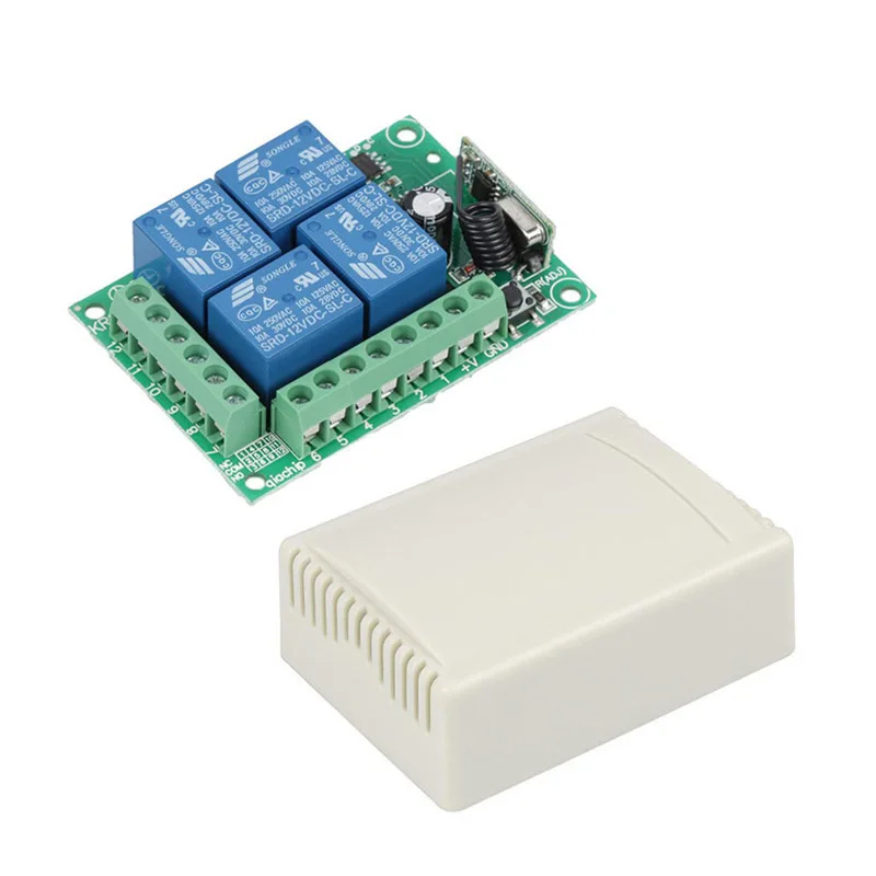 Sporting GERMA Universal Wireless Remote Control Switch DC 12V 4CH relay Receive - £23.95 GBP