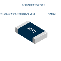 25Pcs LR2512-23R00075F RALEC SMD Current Sense Resistor 0.75m Ohm 2W 1% ... - $5.00