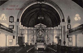 Bridgetown Barbados S.MICHAEL&#39;S Cathedral Interno ~ Foto Cartolina 1910s - £8.78 GBP