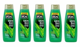 5 Pack VO5 Men&#39;s 3-in-1 Fresh ENERGY Shampoo-Conditioner-Body Wash w/ 5 ... - $501.56 MXN