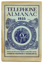American Telephone &amp; Telegraph Almanac 1935 Printed for Bell System Subs... - $17.82