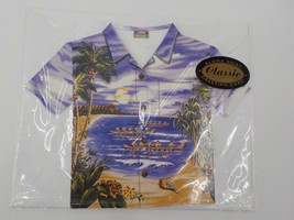 Island Heritage Large Blank Greeting Card Tribal Canoes Aloha Shirt W/ Envelope - £6.24 GBP