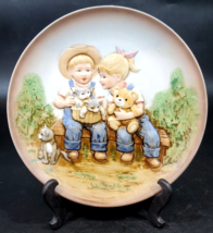 VINTAGE HOMCO  #1505 Denim Days 8 &quot;Plate 1985 by Home Interiors A Sunny Day - £19.38 GBP