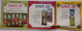 Vintage 3 Clairol Hair Product Coupons 1977 - €1,74 EUR