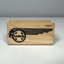 Santa Fe Chief Railroad Railway Rubber Stamp Block Vintage Very Rare 2” - $19.79