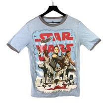 Star Wars Disney Graphic T-Shirt Size Small Rey Finn Blue Men&#39;s Last Jedi - £7.38 GBP