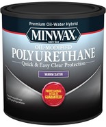 Minwax Water Based Oil Modified Polyurethane Clear Satin 1/2 Pint - SHIPS FAST! - $14.01