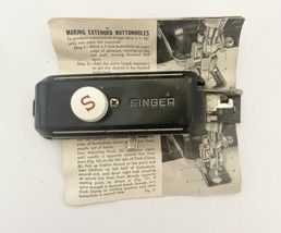 Buttonholer Singer No. 160506 Manual Included 9 Templates in Plastic Box Vintage - £15.07 GBP