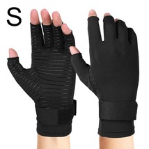 1 pair Arthritis Gloves Compression Gloves with Strap Fingerless Glove Hand Wris - £86.35 GBP