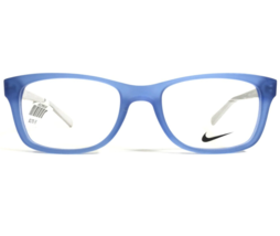 Nike Kids Eyeglasses Frames 5509 417 Grey Matte Blue Rectangular 46-17-130 - £55.75 GBP