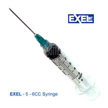 Syringe Exel 5 - 6cc Needle Combination Lock Tip 20 Pcs - $24.00