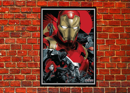 Captain America Civil War Iron Man Artwork Alternative Cover Movie Poster  - £2.34 GBP