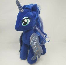 Build A Bear My Little Pony Luna Moon Dark Blue Unicorn Stuffed Animal Toy Plush - £29.10 GBP