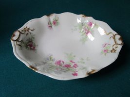 Charles Ahrenfeldt Limoges France Oval Bowl 9 X 7 1/2&quot; Floral Orig - £92.34 GBP