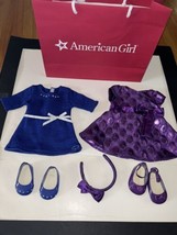 American Girl Doll Truly Me Meet 2 Outfits -Dress with Shoes - £34.91 GBP
