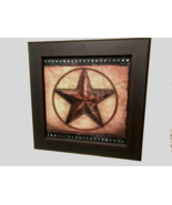 Rustic Star Framed Wall Print - SALE - $38.00