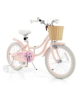 18-Inch Kids Bike with Training Wheels and Adjustable Handlebar Seat-Pin... - $262.48 CAD