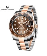 PAGANI DESIGN Sapphire GMT Watch Stainless Steel Men Automatic Watch Wat... - £168.02 GBP