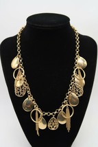 Gwen Stefani gold tone princess length multiple dangle necklace - £15.94 GBP