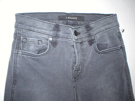 New $228 J Brand Jeans Bree Dark Gray Skinny Night Bird 24 Womens Crop High  - £166.25 GBP