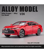 Red 1:24 TOYOTA AVALON Alloy Car Model Diecast Auto Show Miniature Car Toys - $55.24 CAD