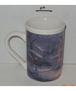 Vintage 1993 Thomas Kinkade Victorian Christmas III Coffee Mug Cup Ceramic - $13.69 CAD