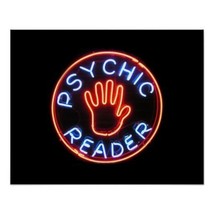 New Psychic Reader Reading Neon Sign 24&quot;x20&quot; Ship - £204.51 GBP