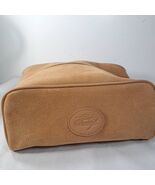Vintage Zino Davidoff Men&#39;s travel bag dopp kit toiletry Zip Up Brown ta... - $34.00