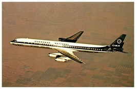 ONA Overseas National Airways McDonnell Douglas DC 8 63CF Airplane Postcard - £5.39 GBP