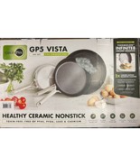 GreenPan GP5 Vista 5-Ply 3 Piece Stainless Steel Ceramic Nonstick Pan, 8... - $79.20