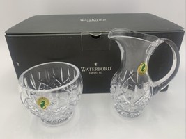 EXQUISITE SIGNED WATERFORD CRYSTAL ARAGLIN 114933 FOOTED CREAMER &amp; SUGAR... - $166.20