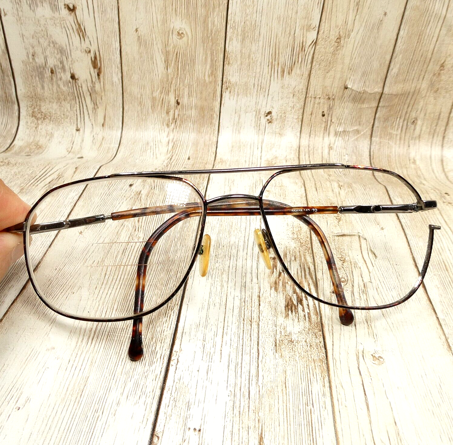 Comfort Flex Gunmetal Tortoise Eyeglass FRAMES ONLY - Henry Flex  58-18-140 - $21.26