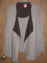Susan Graver Style 2-Pc Champagne Metallic Sweater SET-S-TANK w/DRAPE OUTER-NWT - £6.01 GBP