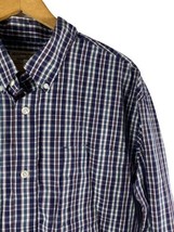 Duluth Trading Shirt Size XL Mens Button Down Wrinkle Fighter Blue Plaid... - £36.58 GBP