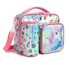 Insulated Thermal Kids Lunch Box with Strap Bag For School Rainbow Unicorn - £22.06 GBP