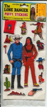 Lone Ranger Puffy Stickers Set 1 #8158 B 1980-Imperial-Tonto--NM - £38.22 GBP