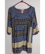 URBAN MANGOZ BLOCK PRINT MULTI-COLOR DRESS WOMEN&#39;S SIZE LARGE - $433.19 MXN