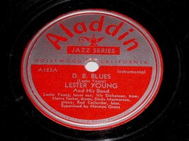 Lester Young D.B. Blues Lester Blows Again 78 Rpm Record Aladdin Label 123 - £16.02 GBP