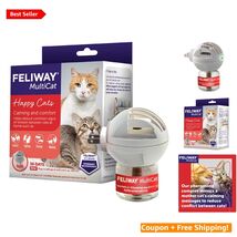 Effective MultiCat Calming Diffuser Kit - Reduces Fighting &amp; Stress in Cats - $66.28