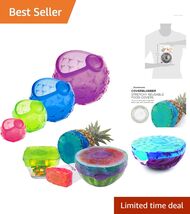 CoverBlubber 4-Piece Multicolor Silicone Food Covers - Eco-Friendly Storage - $24.70