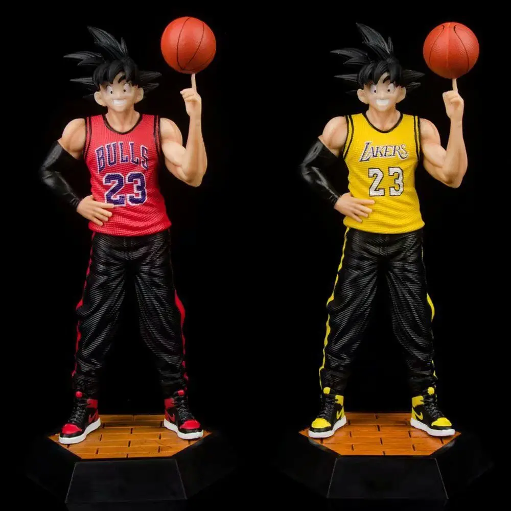 Bandai Anime Dragon Ball 14cm Son Goku Buu Kakarotto Basketball Figurine - £32.93 GBP